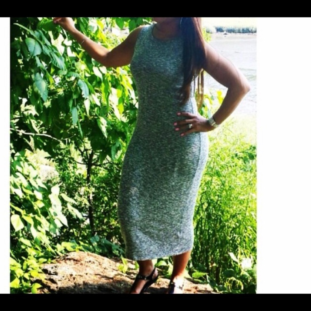 Black marble light weight dress